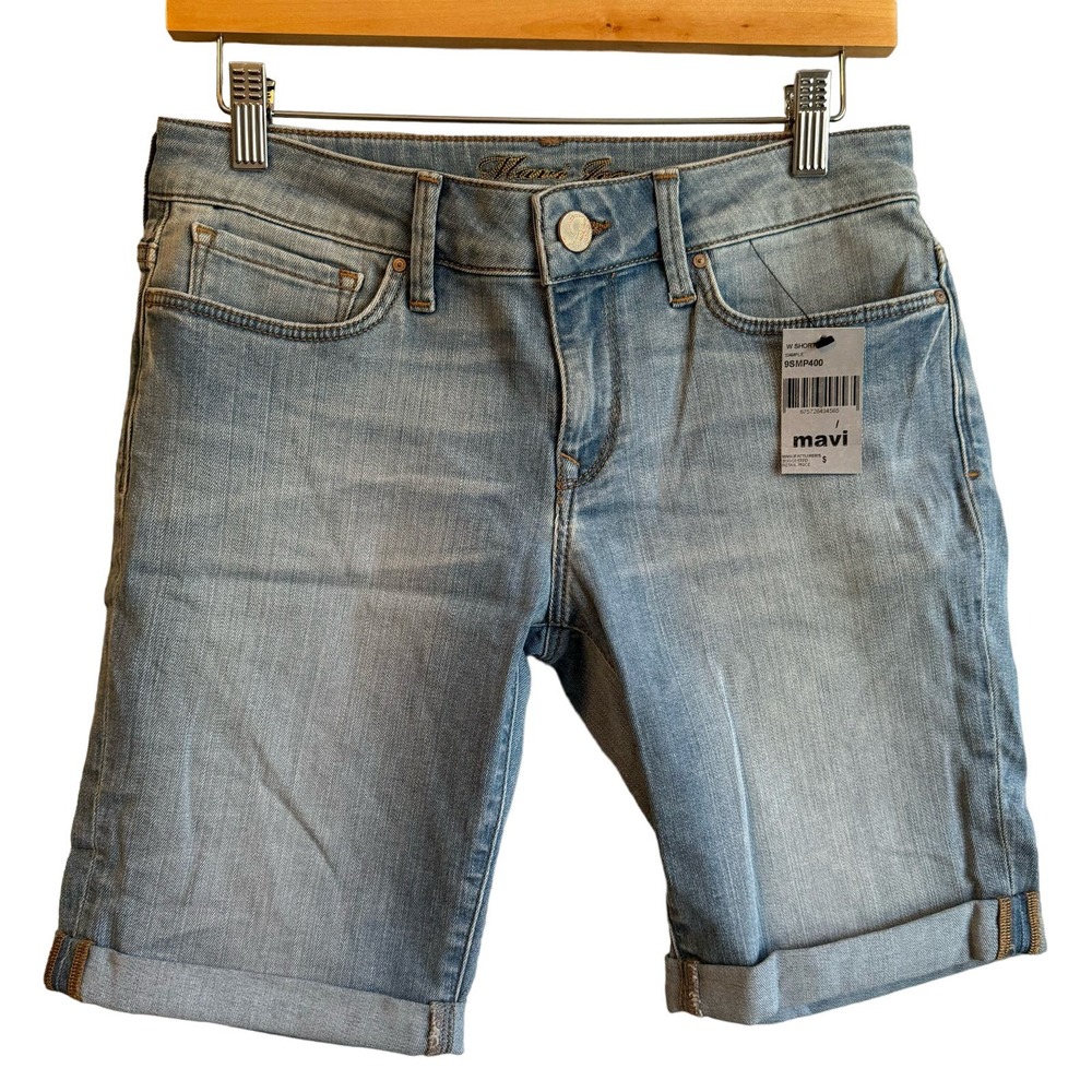 Women’s Mavi Karly Mid Wash Bermuda Shorts Size 27 NWT